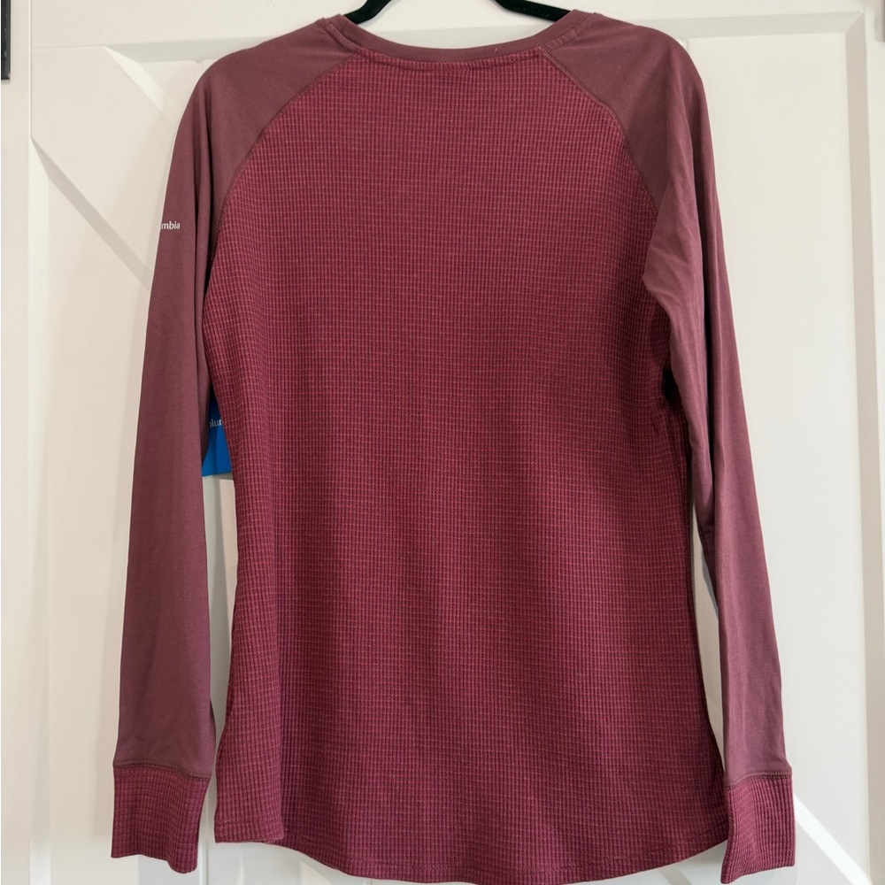 Columbia Women's Cascade Gorge Thermal Long Sleeve Top - Burgundy - Picture 2 of 7